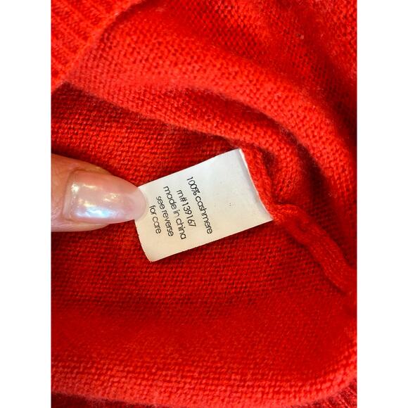 27 Miles Malibu 100% Cashmere Heart Sweater Red Size XS - Picture 7 of 9